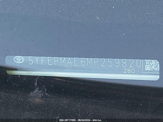 Toyota COROLLA LE 2021 5YFEPMAE6MP259820 Image 17