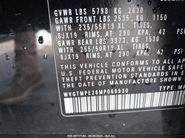 WVGTMPE26MP060930 Volkswagen ID.4 PRO S