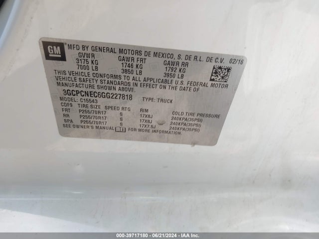 Chevrolet Silverado 1500 Ls 2016 3GCPCNEC6GG227818 Image 9