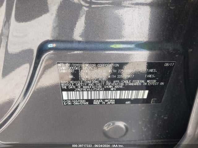 Toyota RAV4 LE 2018 JTMZFREV6JJ724043 Image 9