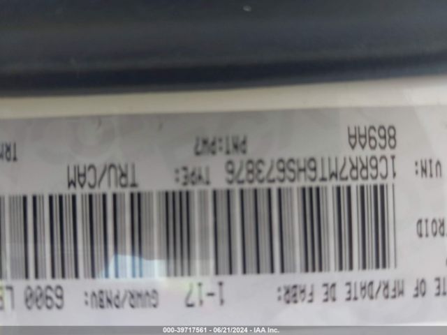1C6RR7MT6HS673876 RAM 1500 Sport