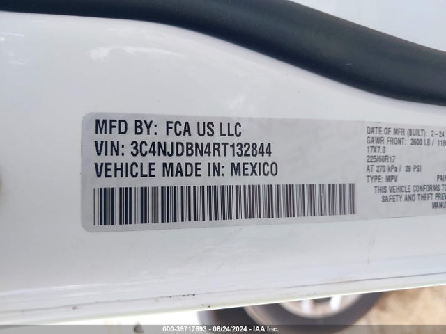 3C4NJDBN4RT132844 Jeep Compass Latitude 4x4