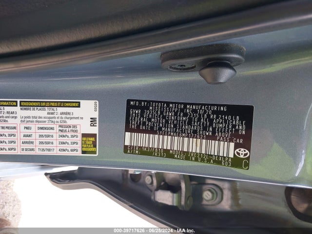 Toyota COROLLA LE 2021 5YFEPMAE6MP177621 Image 9
