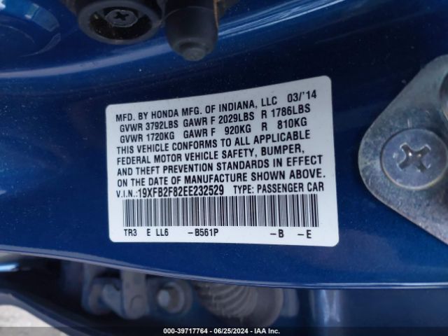 19XFB2F82EE232529 Honda CIVIC EX
