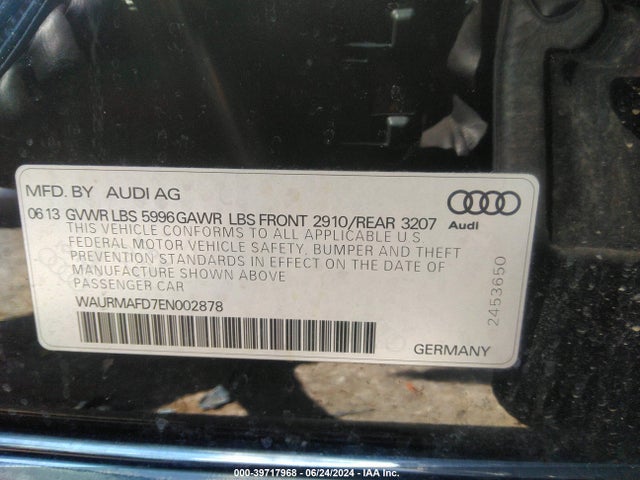 Audi A8 L 3.0 Tdi 2014 WAURMAFD7EN002878 Image 9