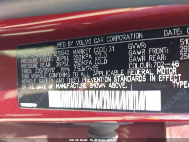 2015 VOLVO XC70 YV440MBK0F1213540 Photo 8
