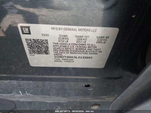 1G6DT5RK5L0133693 Cadillac Ct5 Premium Luxury