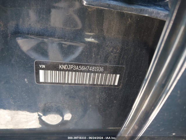 KIA SOUL + 2017 KNDJP3A56H7481936 Image 9