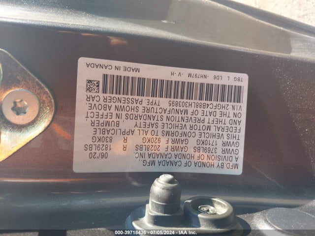 Honda Civic Sport 2020 2HGFC4B88LH303895 Image 9