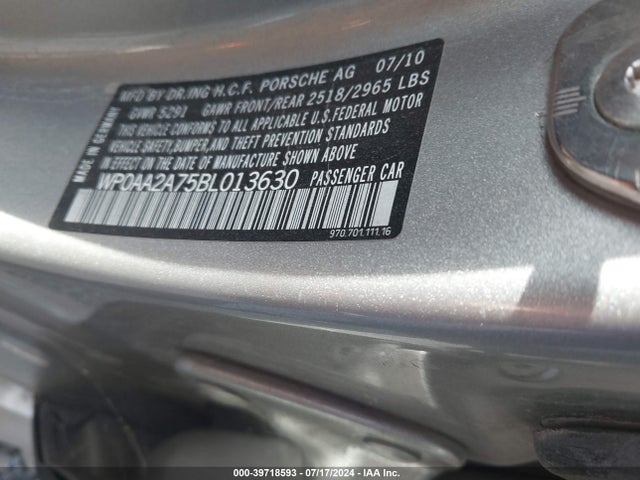 2011 PORSCHE PANAMERA WP0AA2A75BL013630 Photo 8