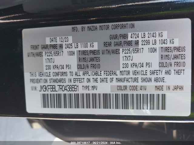 JM3KFBBL7R0438691 Mazda Cx-5 2.5 S Select