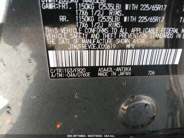 Toyota RAV4 LE 2014 JTMZFREV0EJ020619 Image 9
