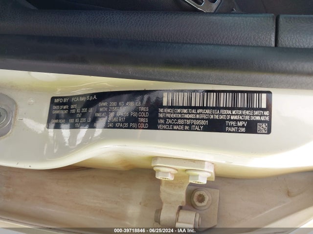 ZACCJBBT8FPB95801 Jeep Renegade Latitude