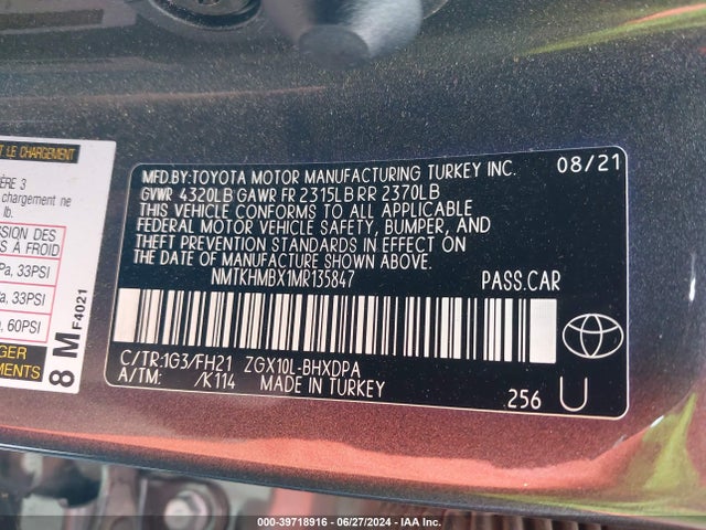 Toyota C-HR LE 2021 NMTKHMBX1MR135847 Image 9