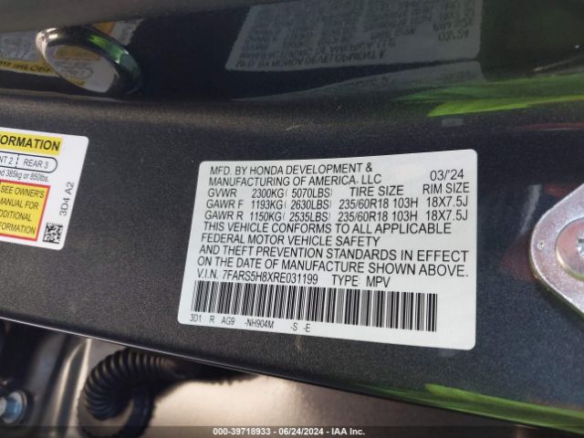 2024 HONDA CR-V 7FARS5H8XRE031199 Photo 8