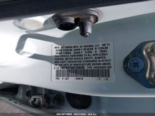 19XFB2F59EE269390 Honda Civic Lx