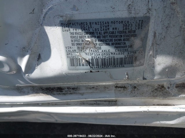 Nissan SENTRA S 2015 3N1AB7AP0FY284556 Image 9