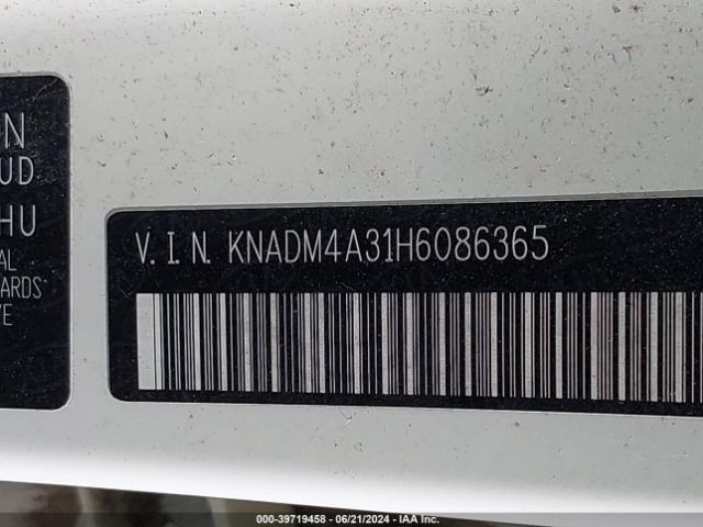 KNADM4A31H6086365 KIA RIO LX