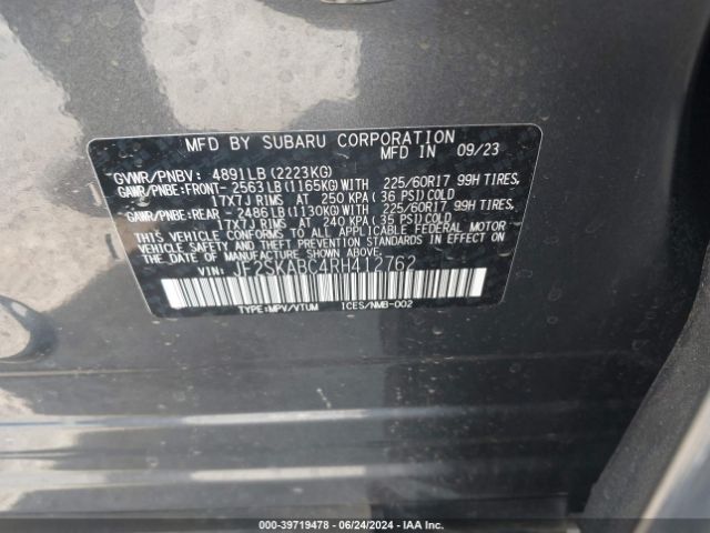 JF2SKABC4RH412762 Subaru Forester