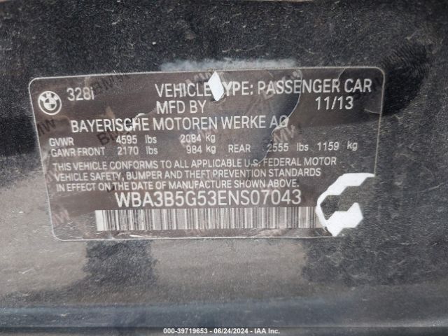 WBA3B5G53ENS07043 BMW 328i Xdrive