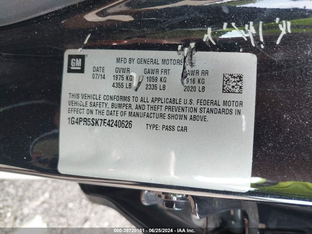 1G4PR5SK7E4240626 Buick Verano Convenience Group