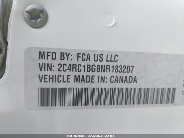 Chrysler Pacifica Touring L 2022 2C4RC1BG8NR183207 Image 9