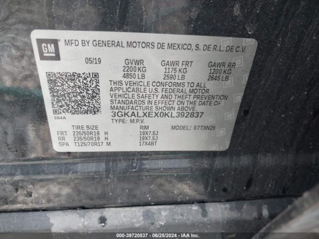 3GKALXEX0KL392837 GMC Terrain Denali