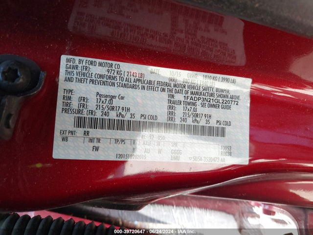 Ford Focus Titanium 2016 1FADP3N21GL220772 Image 7