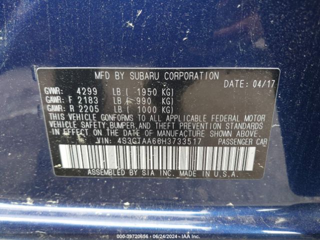 4S3GTAA66H3733517 Subaru Impreza 2.0i