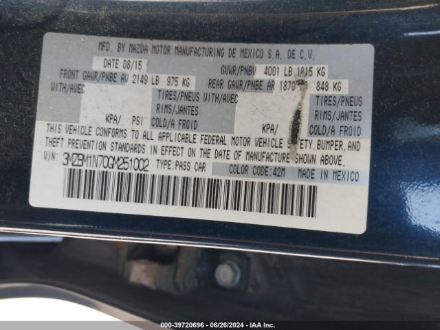 3MZBM1N70GM251002 Mazda Mazda3 I Grand Touring