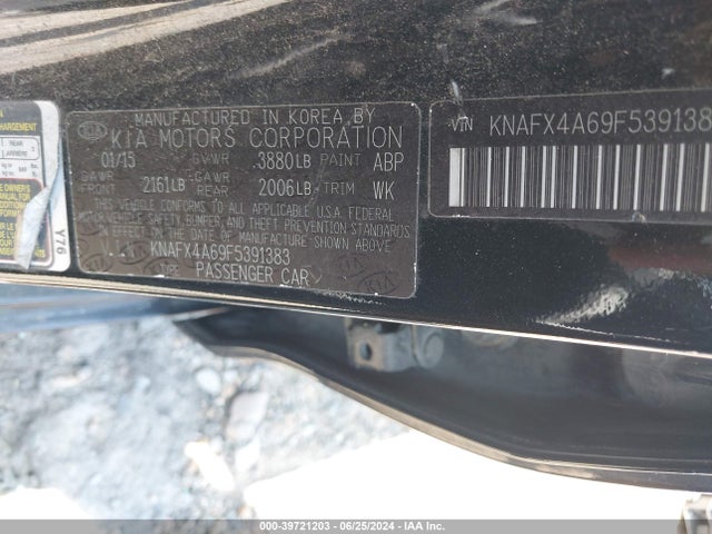KIA FORTE LX 2015 KNAFX4A69F5391383 Image 9