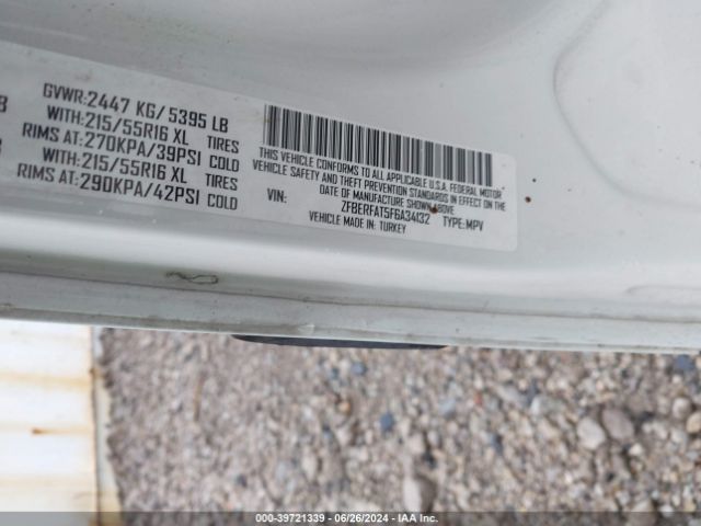 ZFBERFAT5F6A34132 RAM Promaster City Tradesman