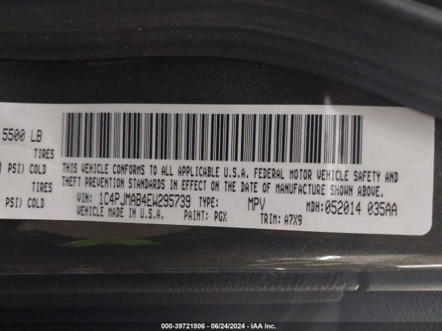 1C4PJMAB4EW295739 Jeep Cherokee Sport