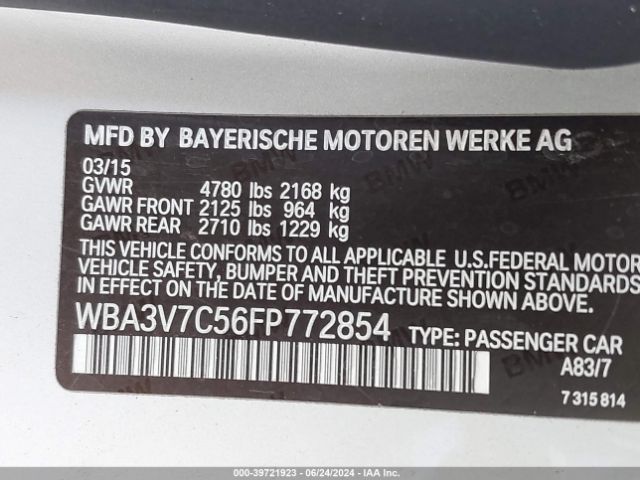 WBA3V7C56FP772854 BMW 428i