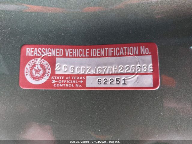 2C3CDZJG7NH226836 Dodge Challenger Gt