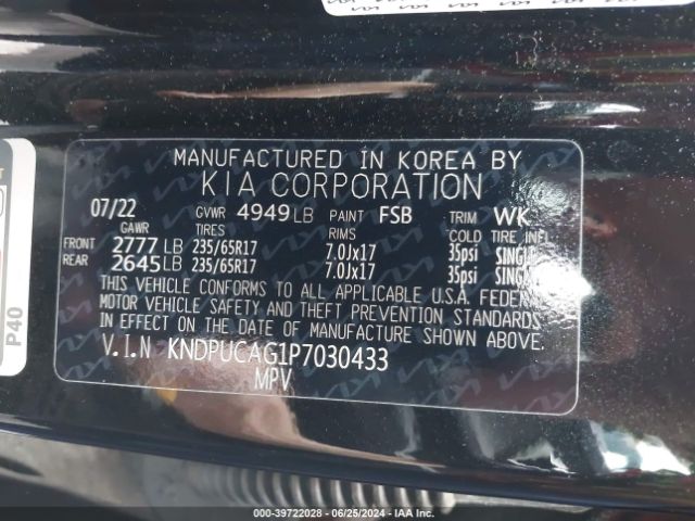 KNDPUCAG1P7030433 KIA Sportage Hybrid Lx