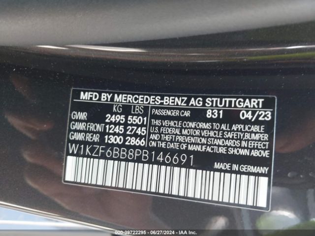 W1KZF6BB8PB146691 Mercedes-Benz Amg E 53 4matic