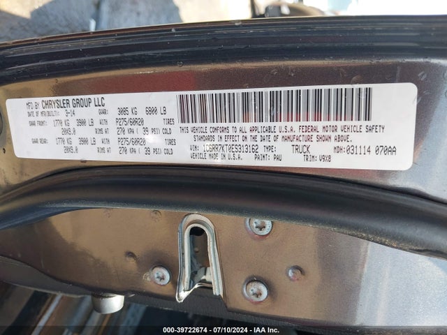RAM 1500 Express 2014 1C6RR7KT0ES313162 Image 9