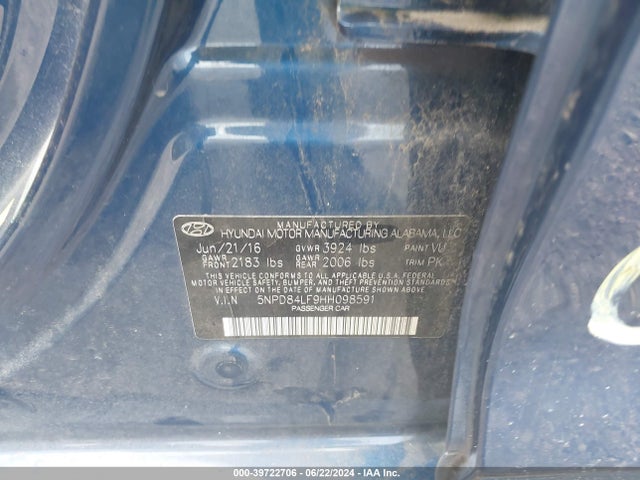 Hyundai ELANTRA SE 2017 5NPD84LF9HH098591 Image 9