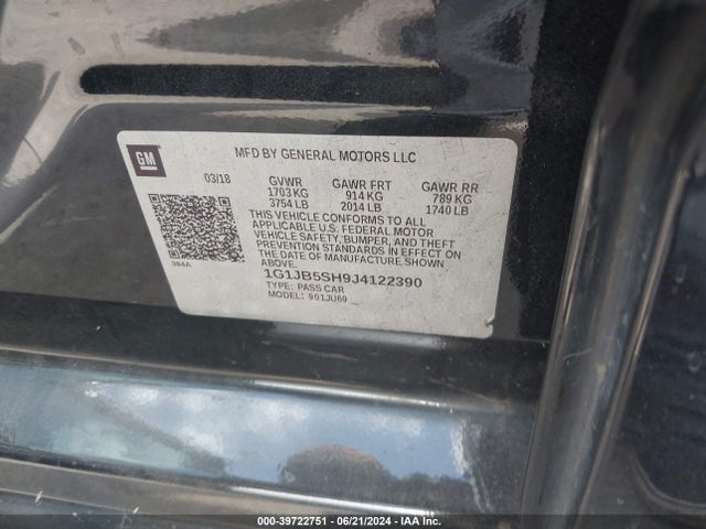 Chevrolet Sonic Ls Auto 2018 1G1JB5SH9J4122390 Image 9