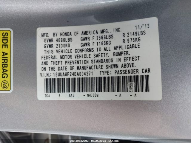 19UUA8F24EA004271 Acura Tl 3.5