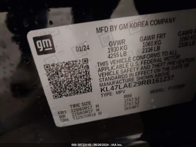 KL47LAE29RB161237 Buick Envista Preferred Fwd