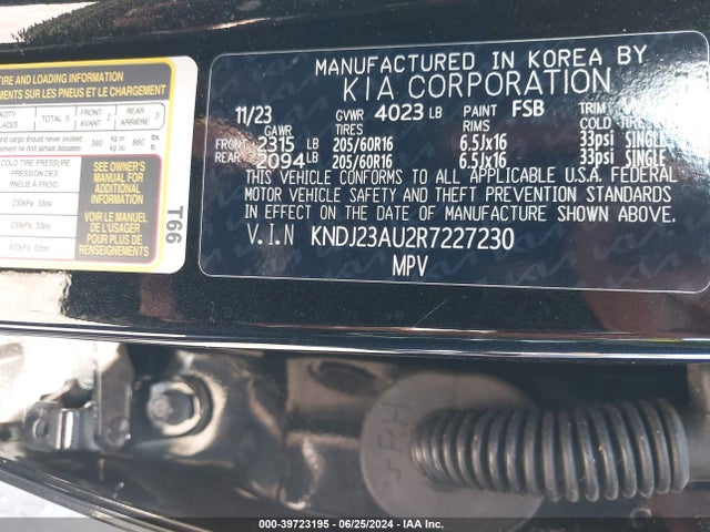 KIA SOUL LX 2024 KNDJ23AU2R7227230 Image 9