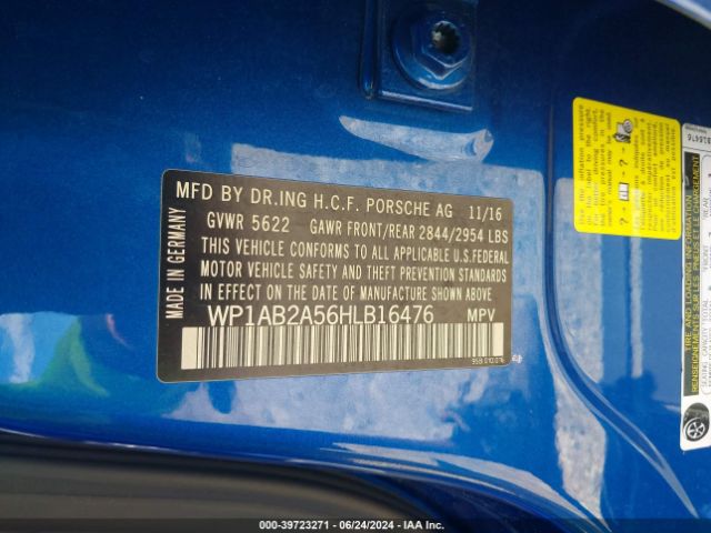 WP1AB2A56HLB16476 Porsche MACAN S