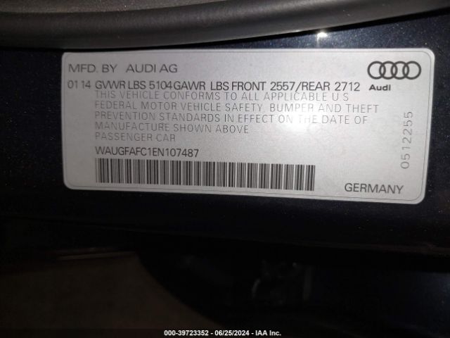 WAUGFAFC1EN107487 Audi A6 2.0t Premium