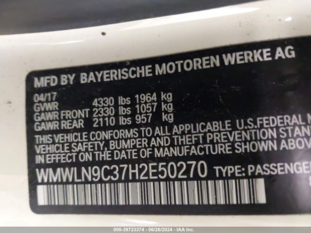 WMWLN9C37H2E50270 Mini Clubman Cooper S