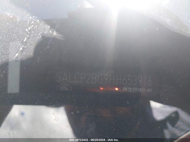 SALCP2BG9HH653916 Land Rover Discovery Sport Se