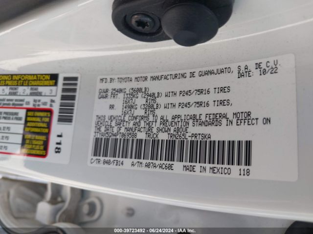 3TYAX5GN4PT069588 Toyota Tacoma Sr