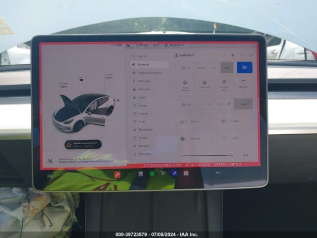5YJ3E1EAXMF851865 Tesla Model 3 Standard Range Plus Rear-wheel Drive
