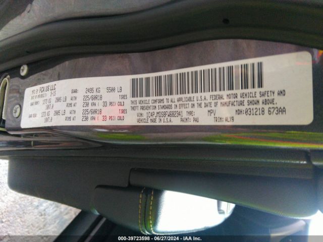 1C4PJMDS8FW682341 Jeep Cherokee Limited